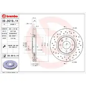 Brembo Bromsskiva XTRA LINE 09.9619.1X, 1 Stycke