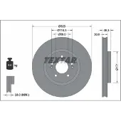 Textar Bromsskiva 92337103 Textar