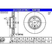 Ate Bromsskiva PowerDisc 24.0328-0198.1, 1 Stycke