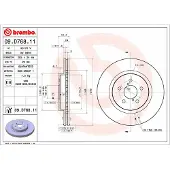Brembo Bromsskiva 09D76811 fram, ventilerad, 1 Stycke