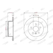 FERODO Bromsskiva DDF3191C, 2 Stycke