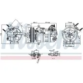Nissens Kompressor för luftkonditionering 890594