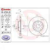 Brembo Bromsskiva 9676921 bak, ventilerad, 1 Stycke