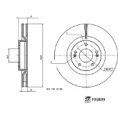 FEBI BILSTEIN Bromsskiva 196889, 1 Stycke