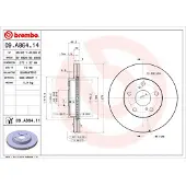 Brembo Bromsskiva 09A86411 fram, ventilerad, 1 Stycke