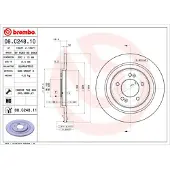 Brembo Bromsskiva 08C24811 bak, full, höggradigt förkolnad, 1 Stycke