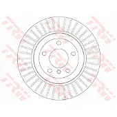 TRW Bromsskiva DF6299 bak, ventilerad, 1 Stycke