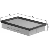 MAHLE ORIGINAL Luftfilter LX 1570