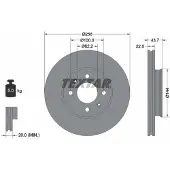 Textar Bromsskiva 92304603 fram, ventilerad, 1 Stycke