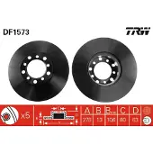 TRW Bromsskiva DF1573 fram, full, 1 Stycke