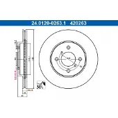 Ate Bromsskiva 24.0120-0263.1, 1 Stycke