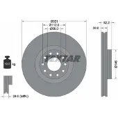 Textar Bromsskiva 92154703 fram, ventilerad, 1 Stycke