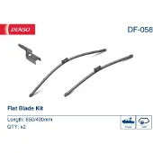 Denso Torkarblad Flat Blades DF-058, 650/400mm, Front, 2 Stycke