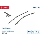 Denso Torkarblad Flat Blades DF-130, 650mm, Front, 2 Stycke