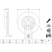 Bosch Bromsskiva 0 986 479 J71, 1 Stycke