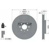 Textar Bromsskiva 92129303 fram, ventilerad, 1 Stycke