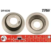 TRW Bromsskiva DF4030 bak, ventilerad, 1 Stycke