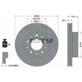 Textar Bromsskiva 92157303 fram, ventilerad, 1 Stycke