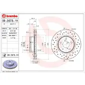 Brembo Bromsskiva XTRA LINE 09.5673.1X, 1 Stycke