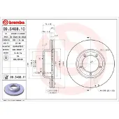 Brembo Bromsskiva 9548811 fram, ventilerad, 1 Stycke