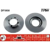 TRW Bromsskiva DF1958 TRW