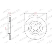 FERODO Bromsskiva DDF3242C, 2 Stycke