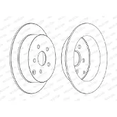 FERODO Bromsskivor DDF1485C bak, full, 2 Stycke