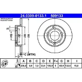 Ate Bromsskiva PowerDisc 24.0309-0133.1, 1 Stycke