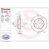 Brembo Bromsskiva 09B52310 fram, ventilerad, 1 Stycke