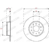 FERODO Bromsskivor DDF2777C bak, full, 2 Stycke