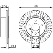 Bosch Bromsskiva 0 986 479 394 bak, ventilerad, 1 Stycke