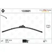 SWF Torkarblad Visioflex 133601, 600mm, Front, 1 Stycke