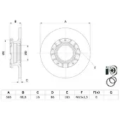 Bosch Bromsskiva 0 986 479 F62 bak, full, 1 Stycke
