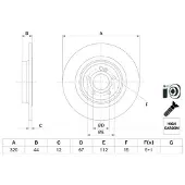 Bosch Bromsskiva 0 986 479 F13, 1 Stycke