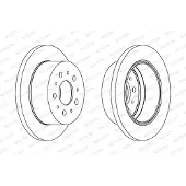 FERODO Bromsskivor DDF1144C bak, full, 2 Stycke