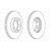 FERODO Bromsskiva FCR261A, 1 Stycke