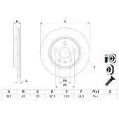 Bosch Bromsskiva 0 986 479 F53, 1 Stycke