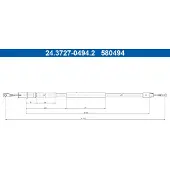 Ate Handbromsvajer 24.3727-0494.2