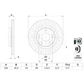 Bosch Bromsskiva 0 986 479 E76, 1 Stycke