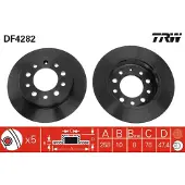 TRW Bromsskiva DF4282 bak, full, 1 Stycke