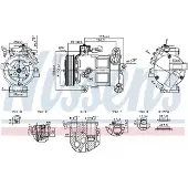 Nissens Kompressor för luftkonditionering 890596
