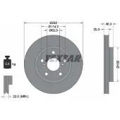 Textar Bromsskiva 92341103 fram, ventilerad, 1 Stycke