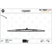 Sonstiges Torkarblad Truck 132451, 450mm, Front, 1 Stycke