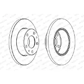 FERODO Bromsskiva FCR196A, 1 Stycke