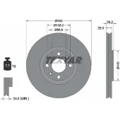 Textar Bromsskiva 92168503 fram, ventilerad, 1 Stycke