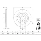 Bosch Bromsskiva 0 986 479 J70, 1 Stycke