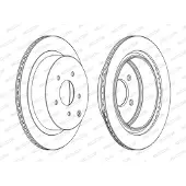 FERODO Bromsskivor DDF1506C bak, ventilerad, 2 Stycke