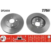 TRW Bromsskiva DF2658 fram, ventilerad, 1 Stycke