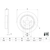 Bosch Bromsskiva 0 986 479 H27, 1 Stycke