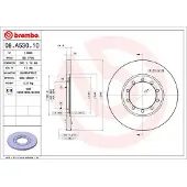 Brembo Bromsskiva 08A53010 bak, full, 1 Stycke